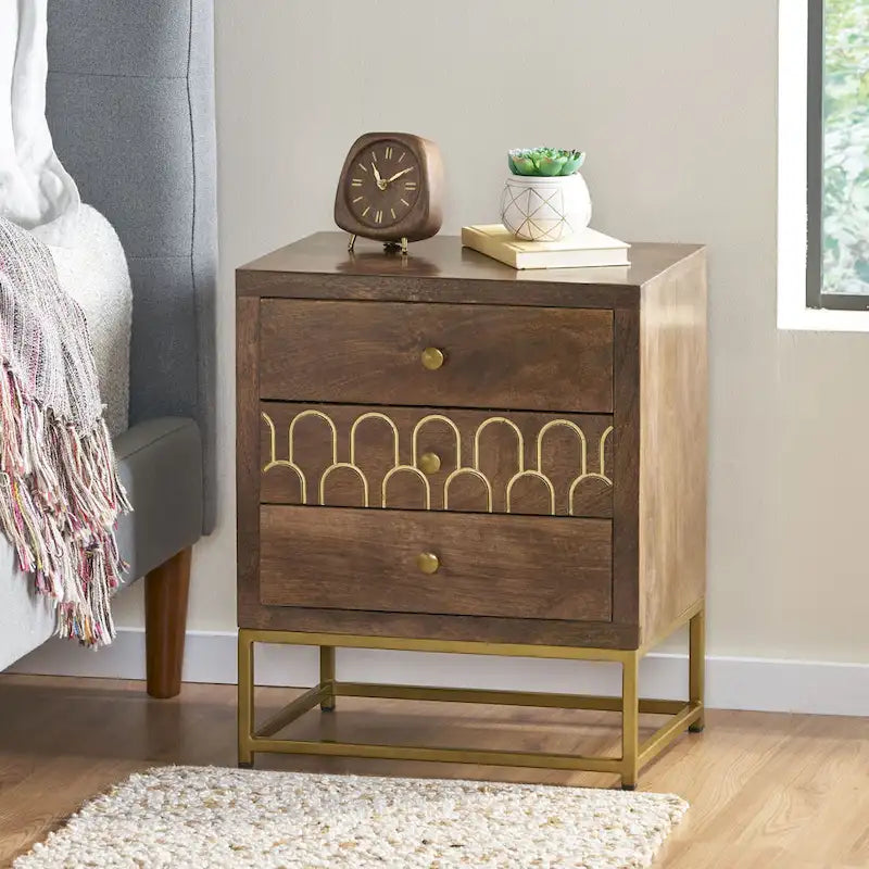 Noční stolek s úložnou zásuvkou