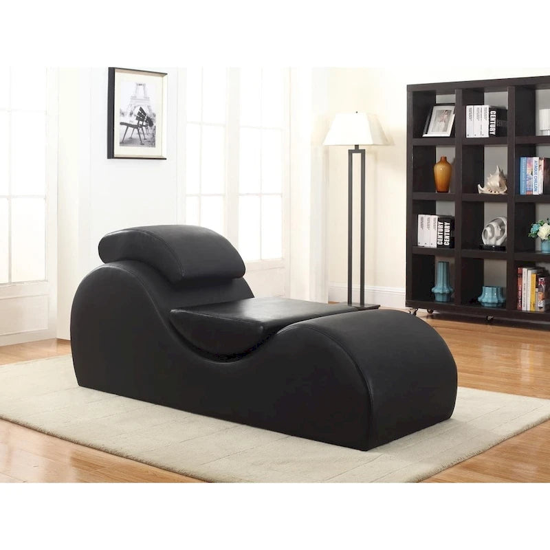 Lehátko z umělé kůže na jógu a protažení Relax Chaise