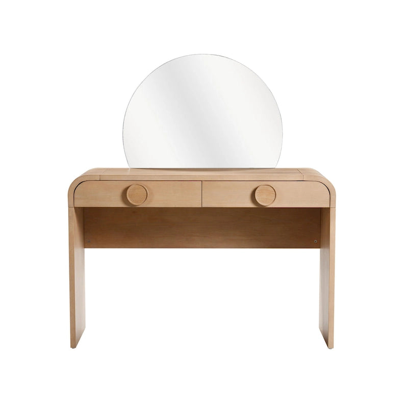 Toaletní stolek se 2 zásuvkami Moonrise Natural Ash