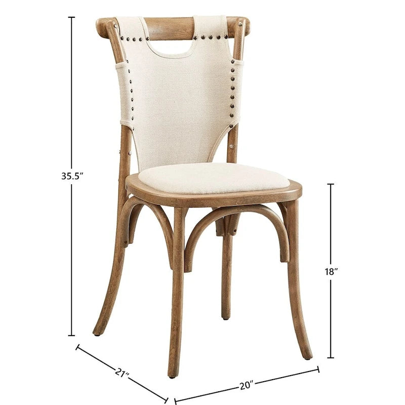 Jídelní židle Nashville Oak & Canvas Bentwood